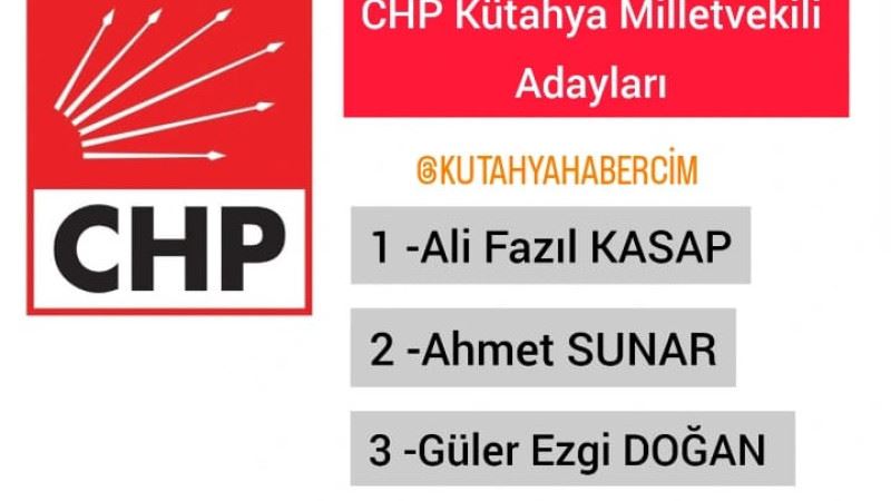 CHP 28. DÖNEM KÜTAHYA MİLLETVEKİL ADAYLARI
